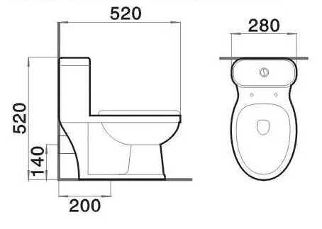 Унитаз-моноблок детский Golden Frog SGF-2320 белый