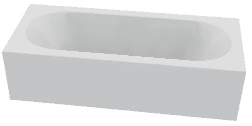 Акриловая ванна C-bath Cora 170x70 CBQ001001 белая глянцевая