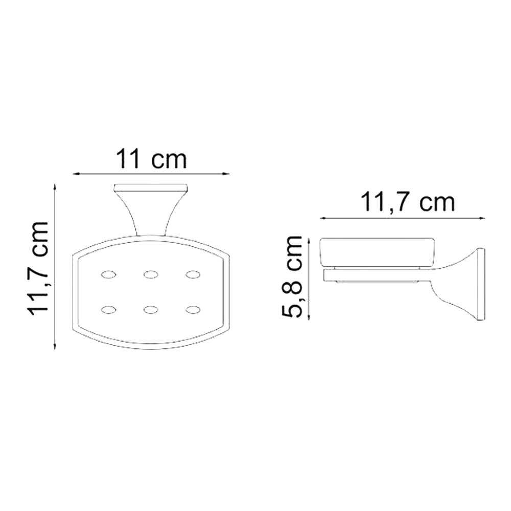 Мыльница Wasserkraft Wern K-2529 хром