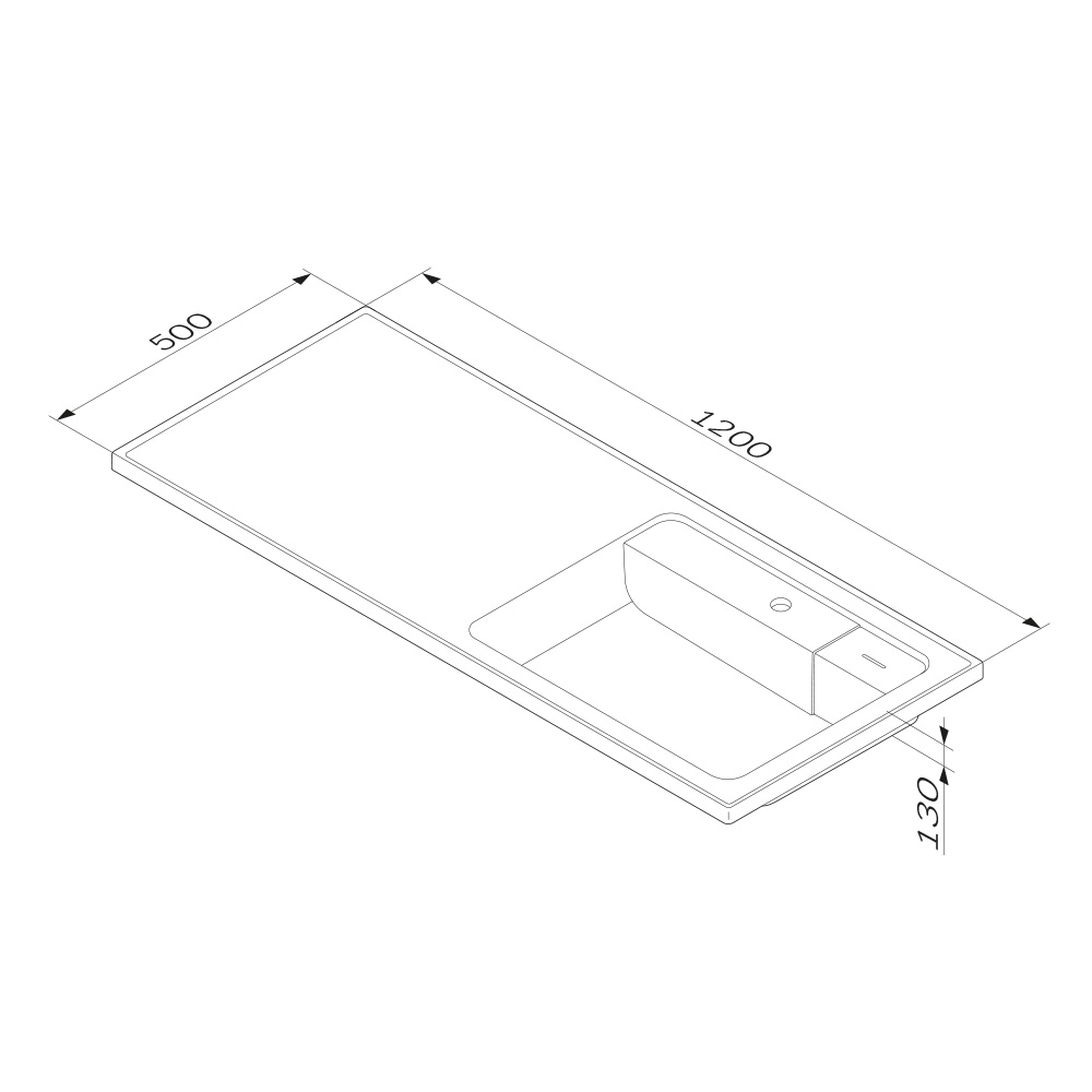 Раковина встраиваемая AM.PM X-Joy 120см M85AWPR1201WG белая глянцевая