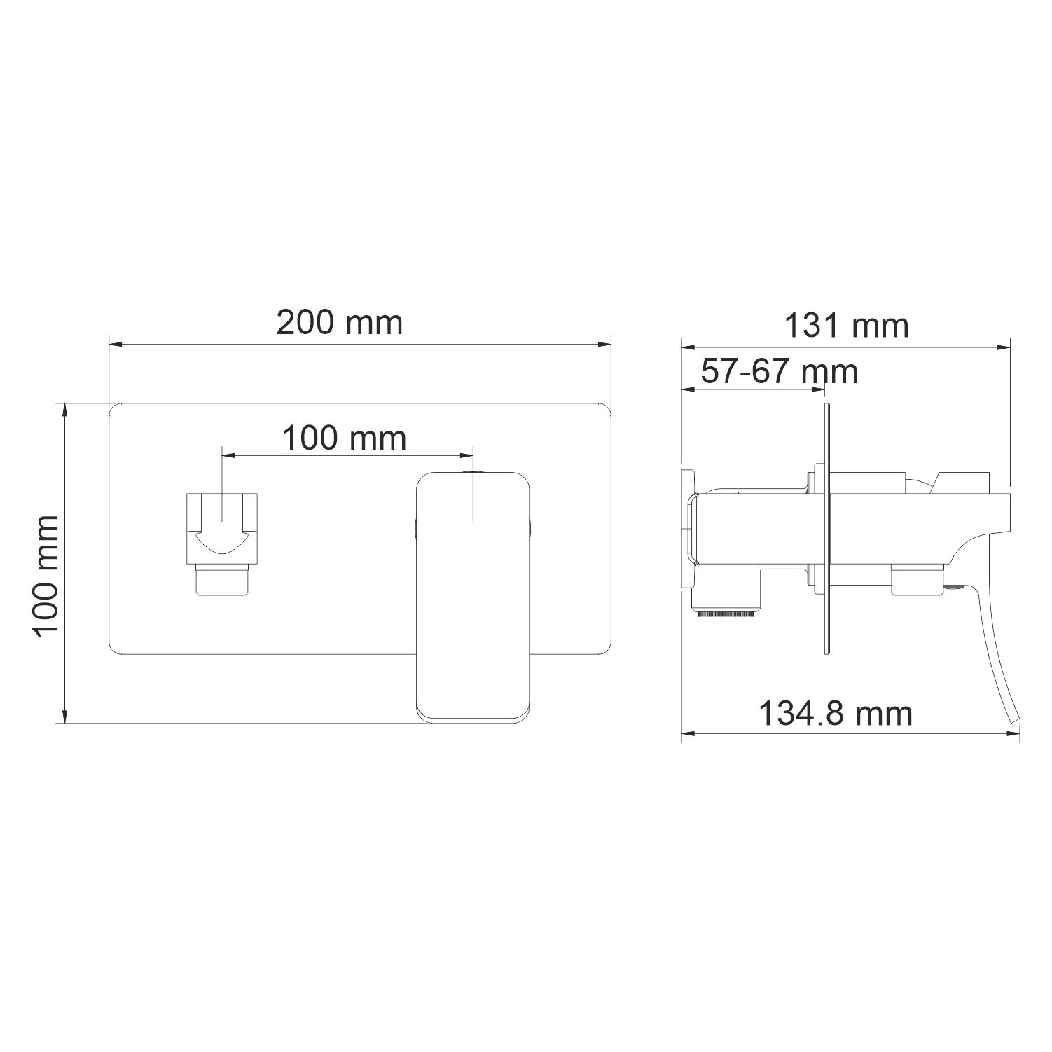 Гигиенический душ Wasserkraft Aller 10638 со смесителем, хром