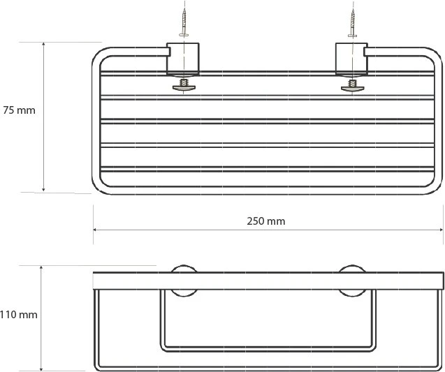 Полка Bemeta Cytro 146208362 для душа, хром