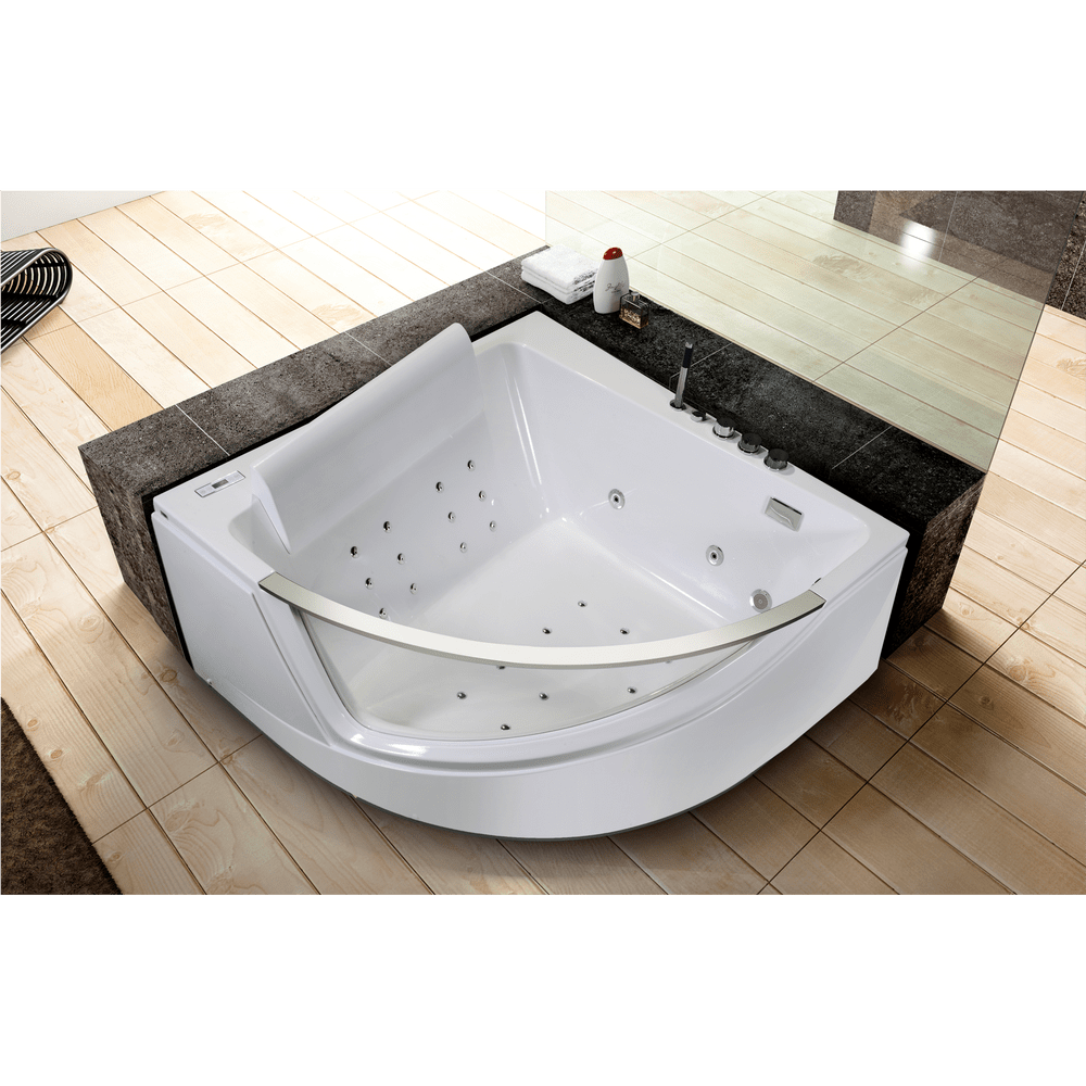 Акриловая ванна Orans OLS-BT65107 150x150см 6510700 с гидромассажем, белая глянцевая