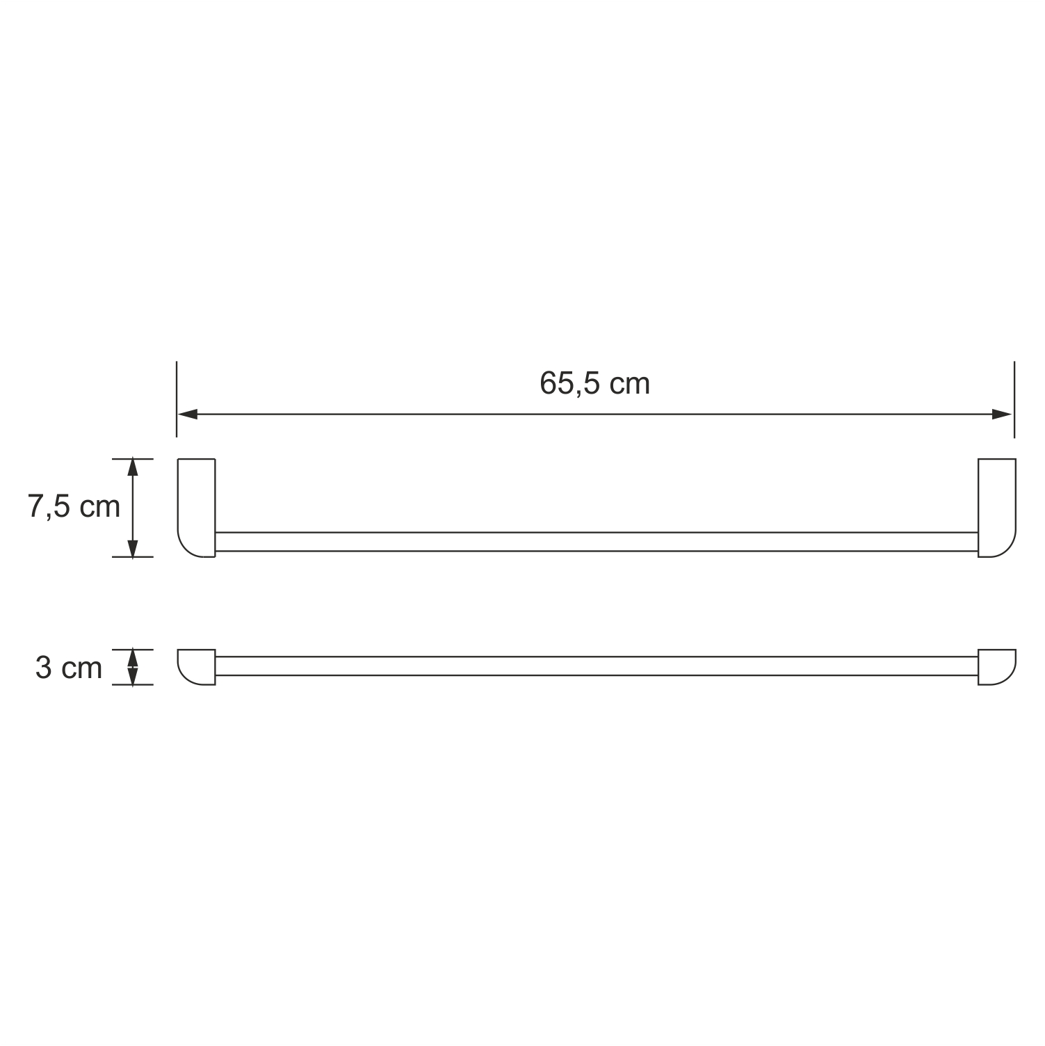 Полотенцедержатель Wasserkraft Kammel K-8330 хром