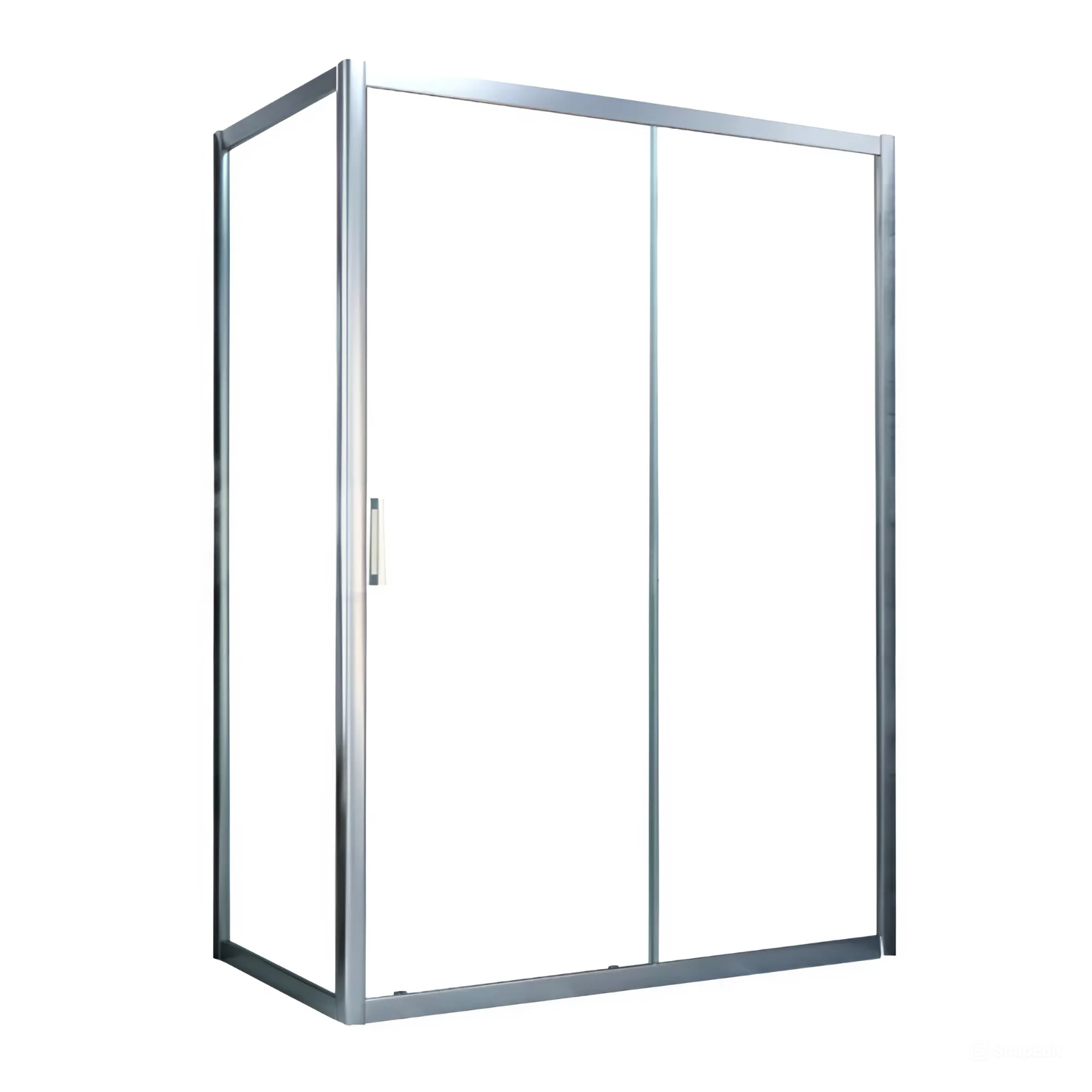 Душевой уголок Vegas Glass ZP+ZPV NOVO h2000 100*80 07 01 профиль хром матовый, стекло прозрачное