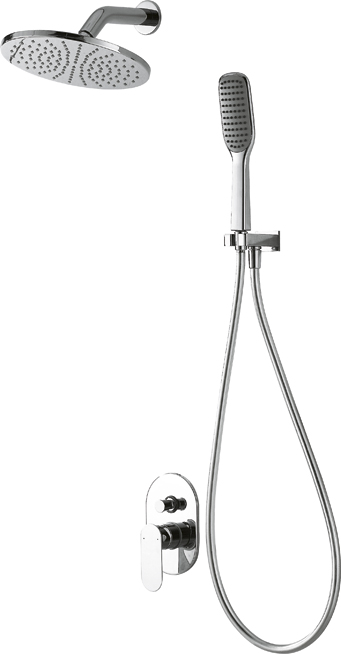 Душевой комплект Bravat Gina F865104C-A-ENG с внутренней частью, хром