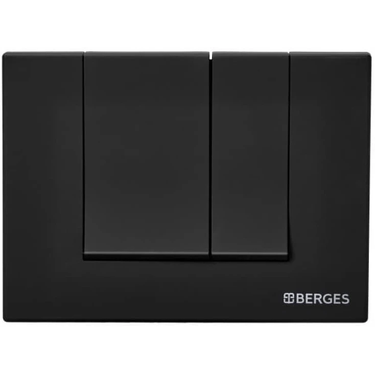 Комплект инсталляции BERGES 043211 + унитаз и кнопка черная матовая