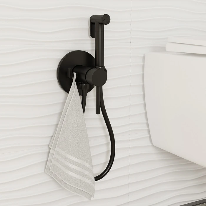 Гигиеническая лейка IDDIS Bidet Hand Shower 020BBLGi20 латунь, черная матовая