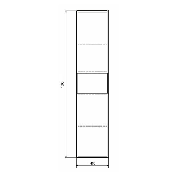 Шкаф-пенал Comforty Бордо 40см 00-00007266CF дуб темно коричневый