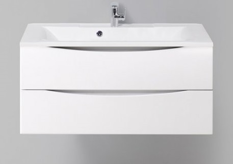 Тумба под раковину BelBagno Marino 100 MARINO-CER-1000-2C-SO-BL-P белая глянце