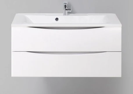 Тумба под раковину BelBagno Marino 100 MARINO-CER-1000-2C-SO-BL-P белая глянце