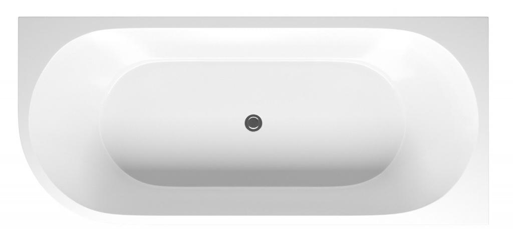 Акриловая ванна Aquanet Elegant B 180x80 3806N Gloss Finish 260049 белая глянцевая