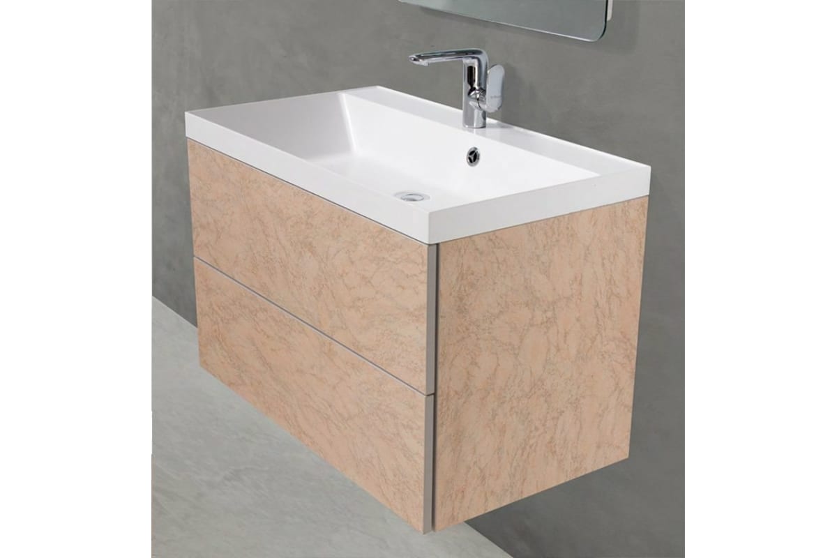 Раковина встраиваемая BelBagno 70см BB700/450-LV-MR-AST белая