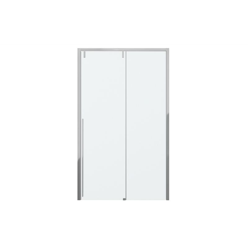 Душевая дверь в нишу Bravat Slimline 120x195см BD120.4105A профиль хром, стекло прозрачное