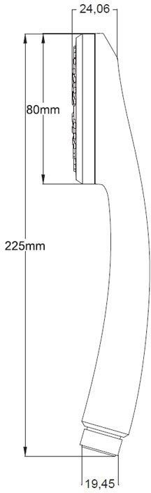 Душевая лейка Aquanet КН12800СР