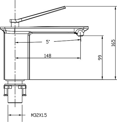 Смеситель для раковины Timo Halti 4161/00F хром