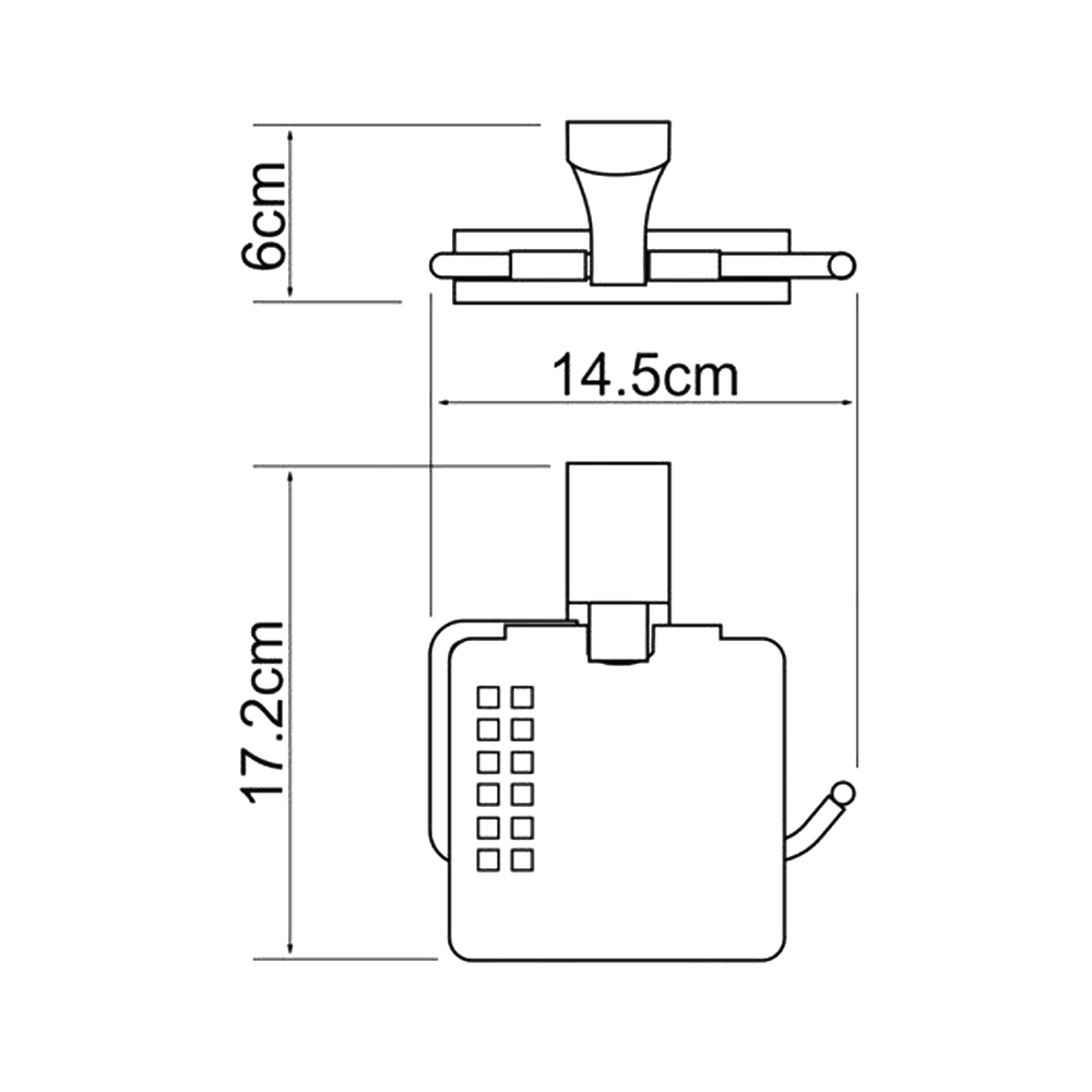 Держатель туалетной бумаги Wasserkraft Exter K-5225 бронза