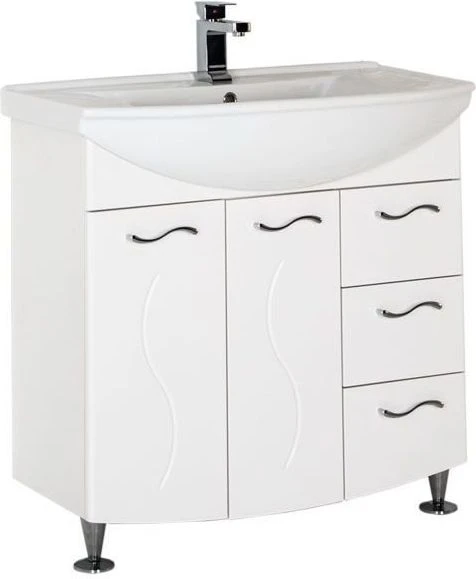 Тумба с раковиной Aquanet Моника 85 212601 белая
