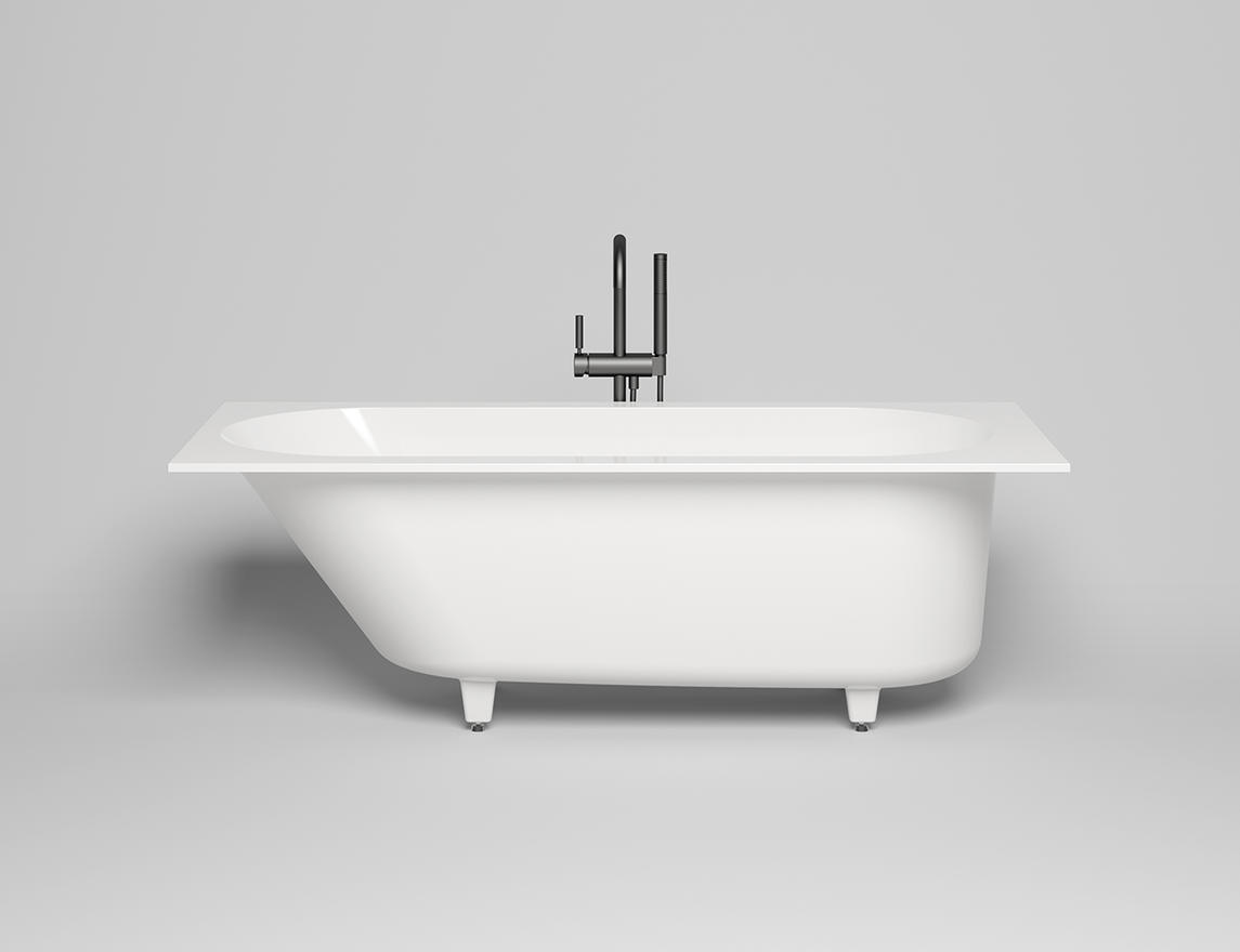 Ванна из искусственного камня Salini ORNELLA 170x80 встраиваемая 102424M белая матовая