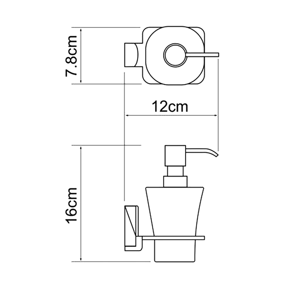 Дозатор Wasserkraft Exter K-5299 светлая бронза