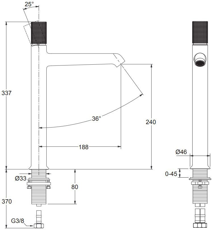 Смеситель для раковины Jacob Delafon Rivoli E24168-CP хром