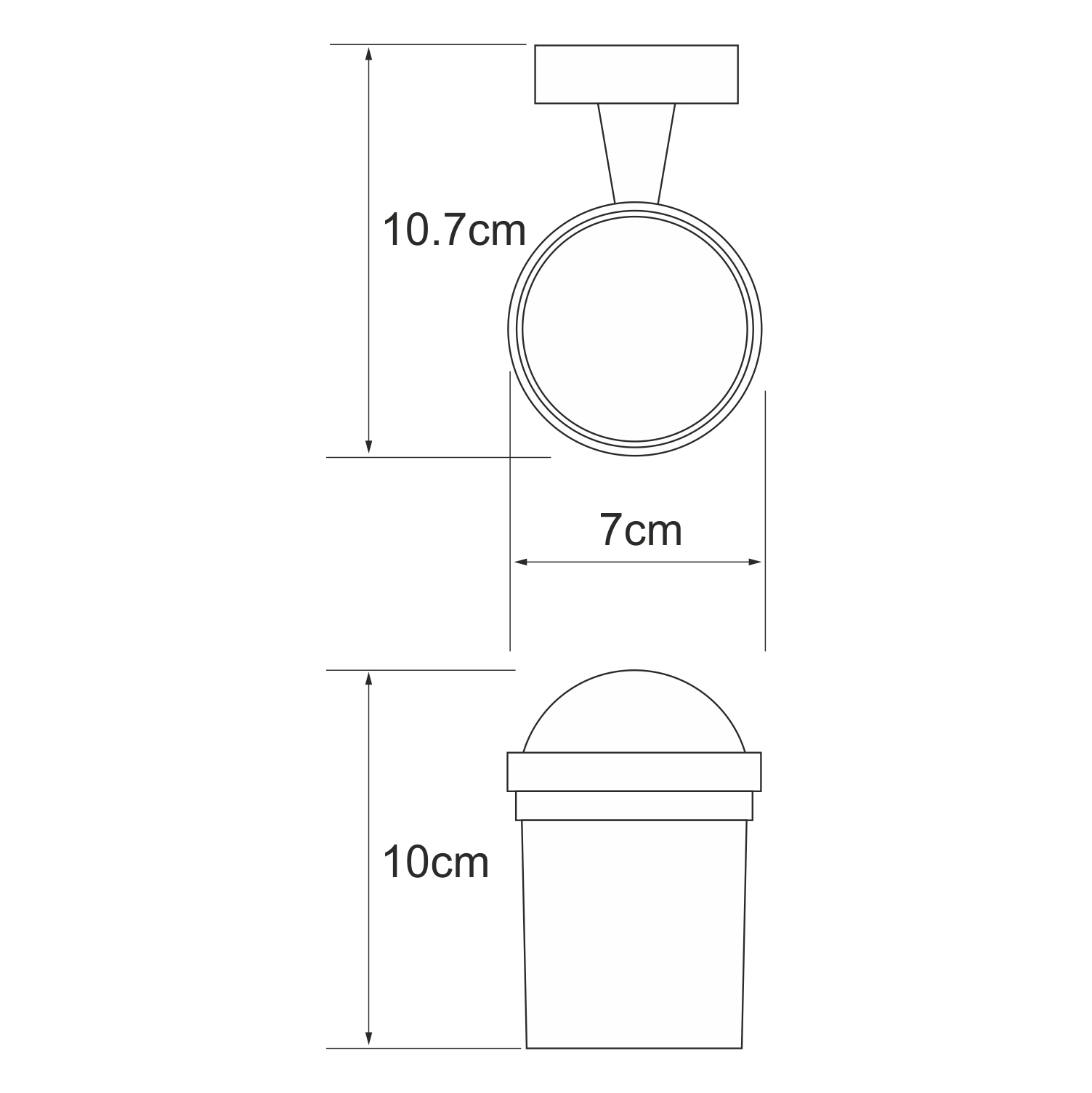 Стакан Wasserkraft Isen K-4028 хром