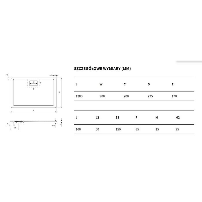 Душевой поддон Excellent Lavano 120x90см BREX.1103.120.090.CAN бежевый 