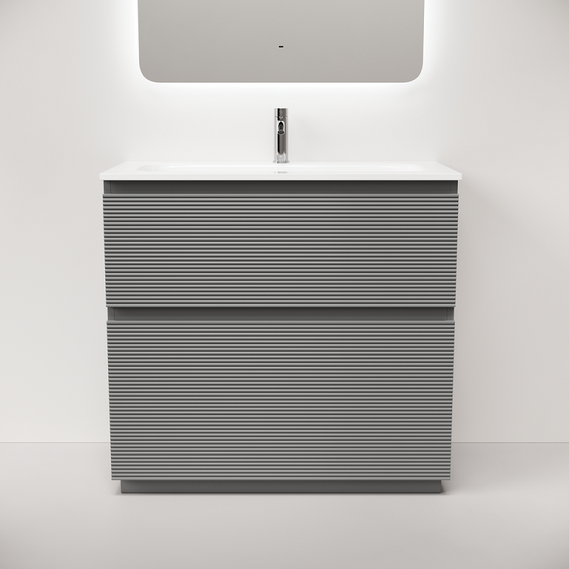 Тумба под раковину Sancos Folk Floor 90 FL90FES напольная, Ergraut soft