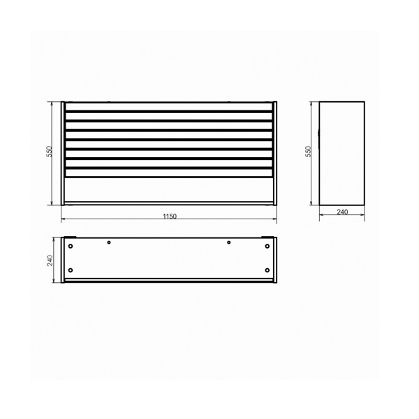 Шкаф подвесной Comforty Клеон 120 00-00000823CF белый / дуб дымчатый
