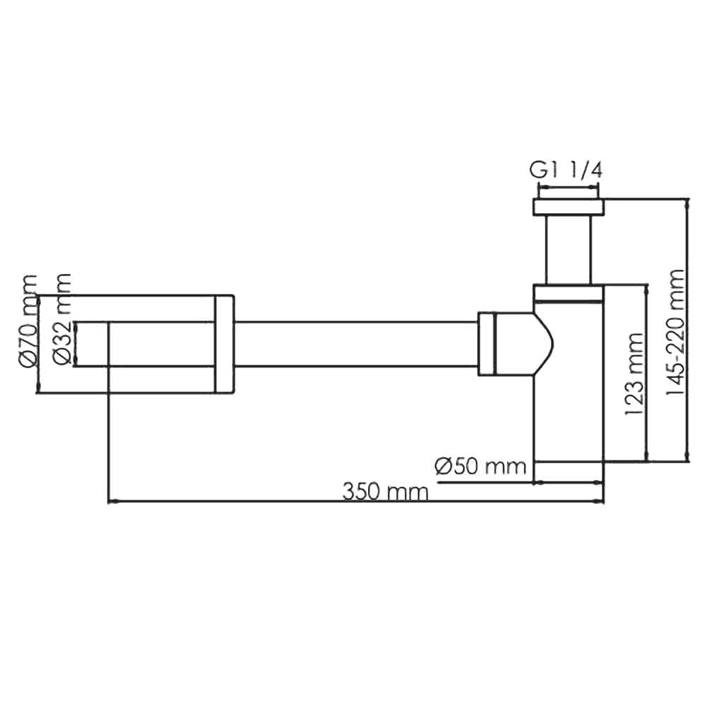 Сифон для раковины Wasserkraft Sauer A173 золото