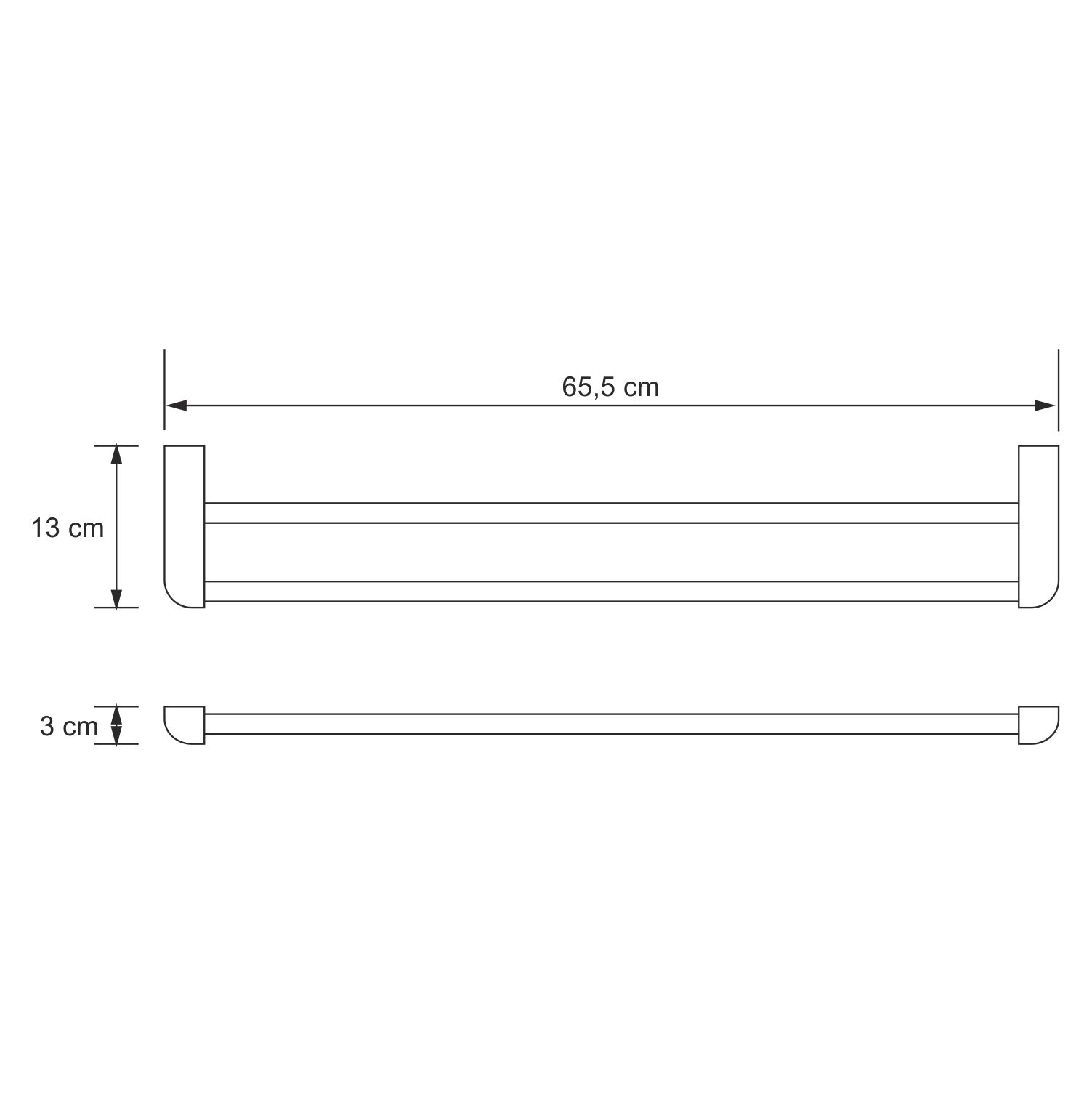 Полотенцедержатель Wasserkraft Kammel K-8340 хром