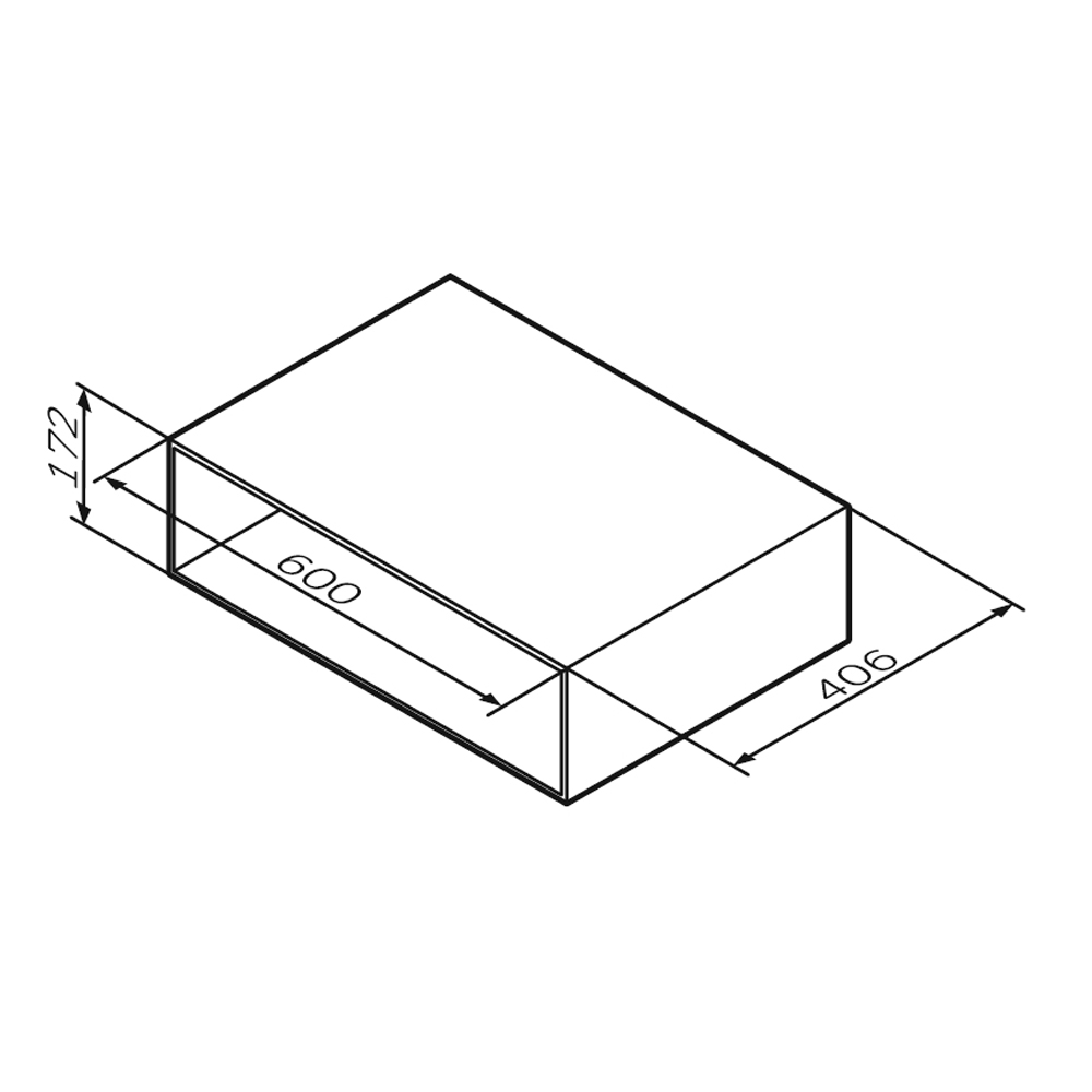 Полка AM.PM Gem 60 M90OHX0600WG белый