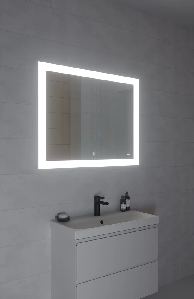 Зеркало Cersanit LED 030 design 100*80, с подсветкой, антизапотевание, KN-LU-LED030*100-d-Os