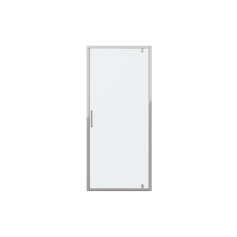 Душевая дверь в нишу Bravat Drop 90x200см BD090.4110A профиль хром, стекло прозрачное