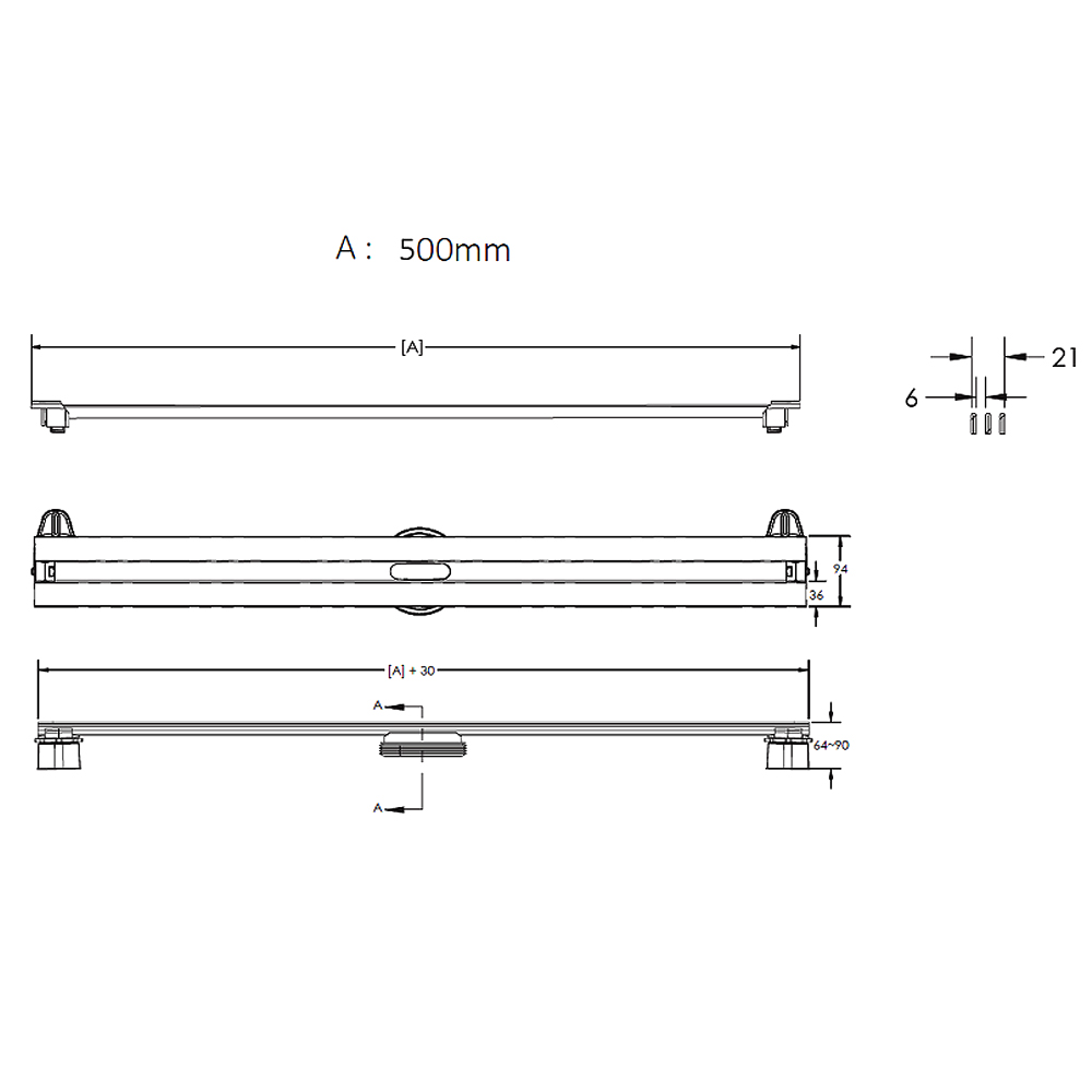 Душевой лоток Berges Super Slim 50 091178 хром