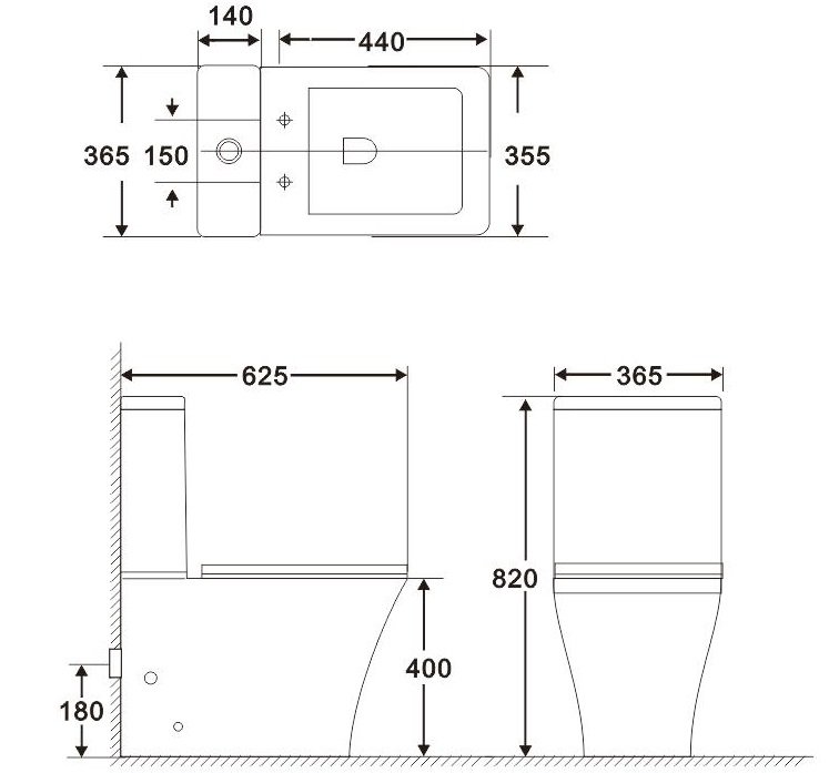 Чаша для унитаза напольного BelBagno MARMI BB052CPR