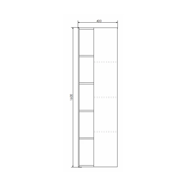 Шкаф-колонна Comforty Милан 40 Белый глянец