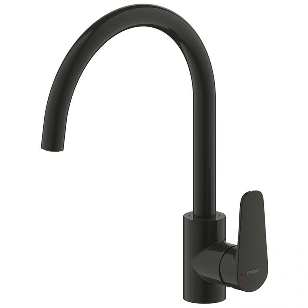 Смеситель для кухни Bravat Source F7173218BW-ENG черный