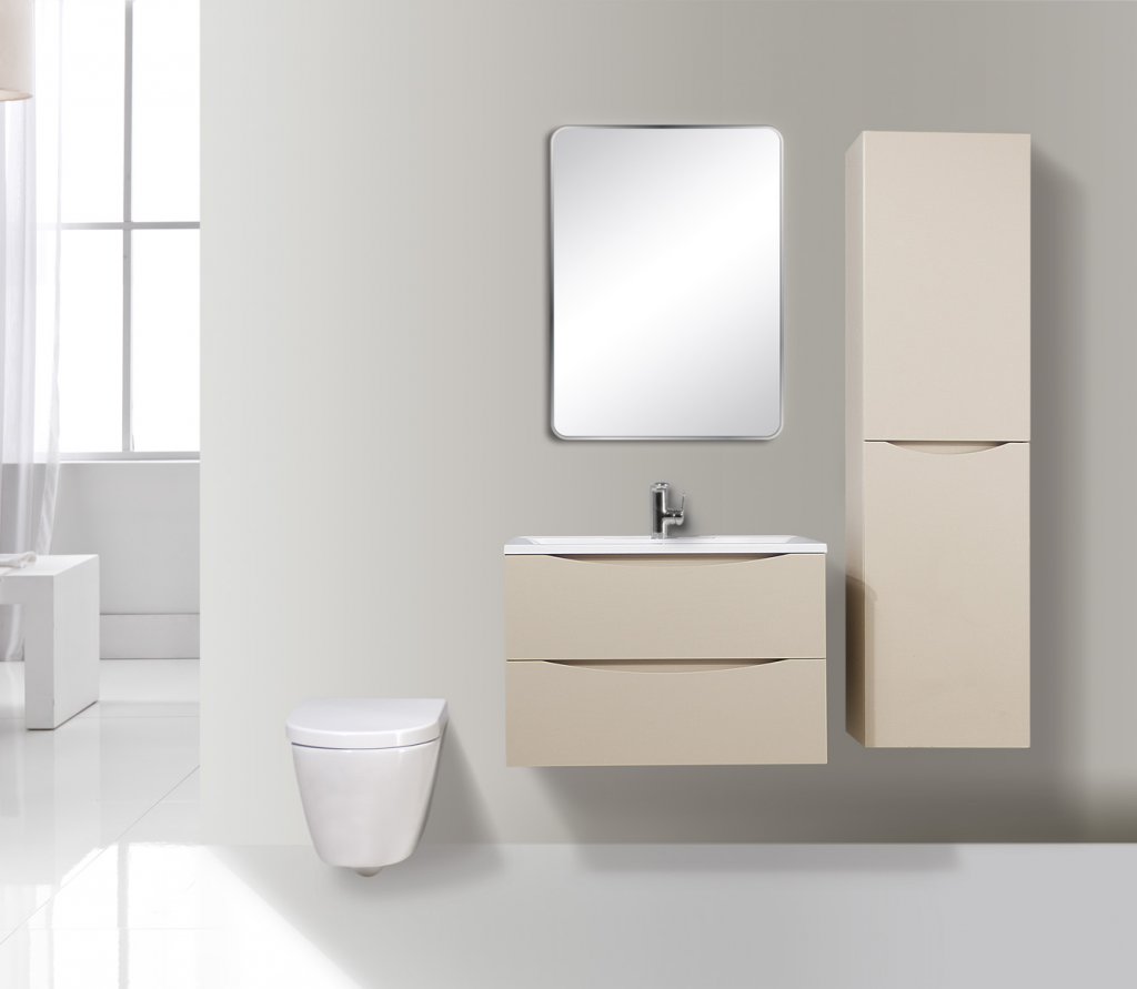 Раковина встраиваемая BelBagno Marino 75см BB750/450-LV-MR-PR белая