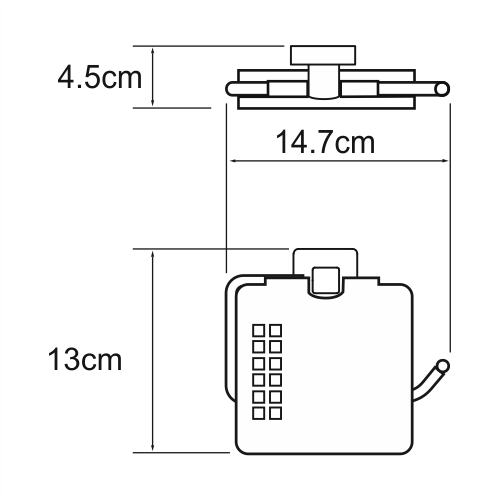 Держатель туалетной бумаги Wasserkraft Dill K-3925 с крышкой, хром