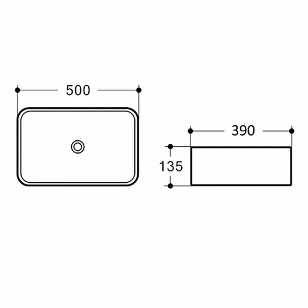 Раковина накладная Comforty T-Y9378MB черная матовая