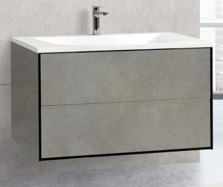 Тумба под раковину Cezares PREMIER-HPL-100-2C-SO-CESTR-BLUM Cemento Struttura