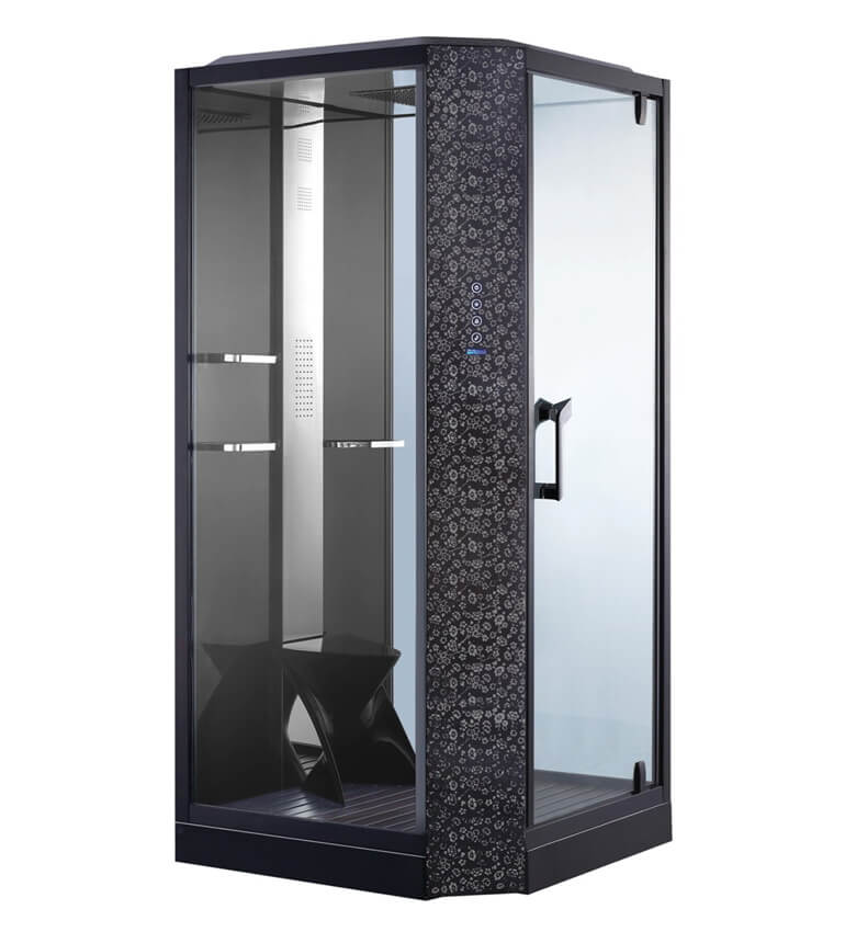 Душевая кабина Orans 100х100см SR-89101RS профиль черный