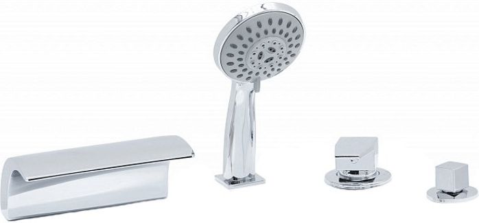 Смеситель на борт ванны Aquanet A8 205034 хром