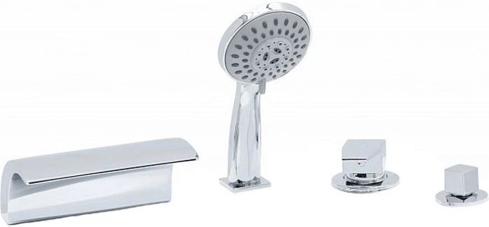Смеситель на борт ванны Aquanet A8 205034 хром
