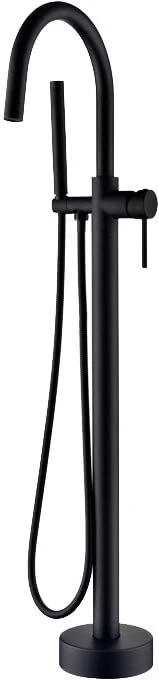 Напольный смеситель для ванны с душем Boheme Uno BLACK 469-B (229-B) черный матовый