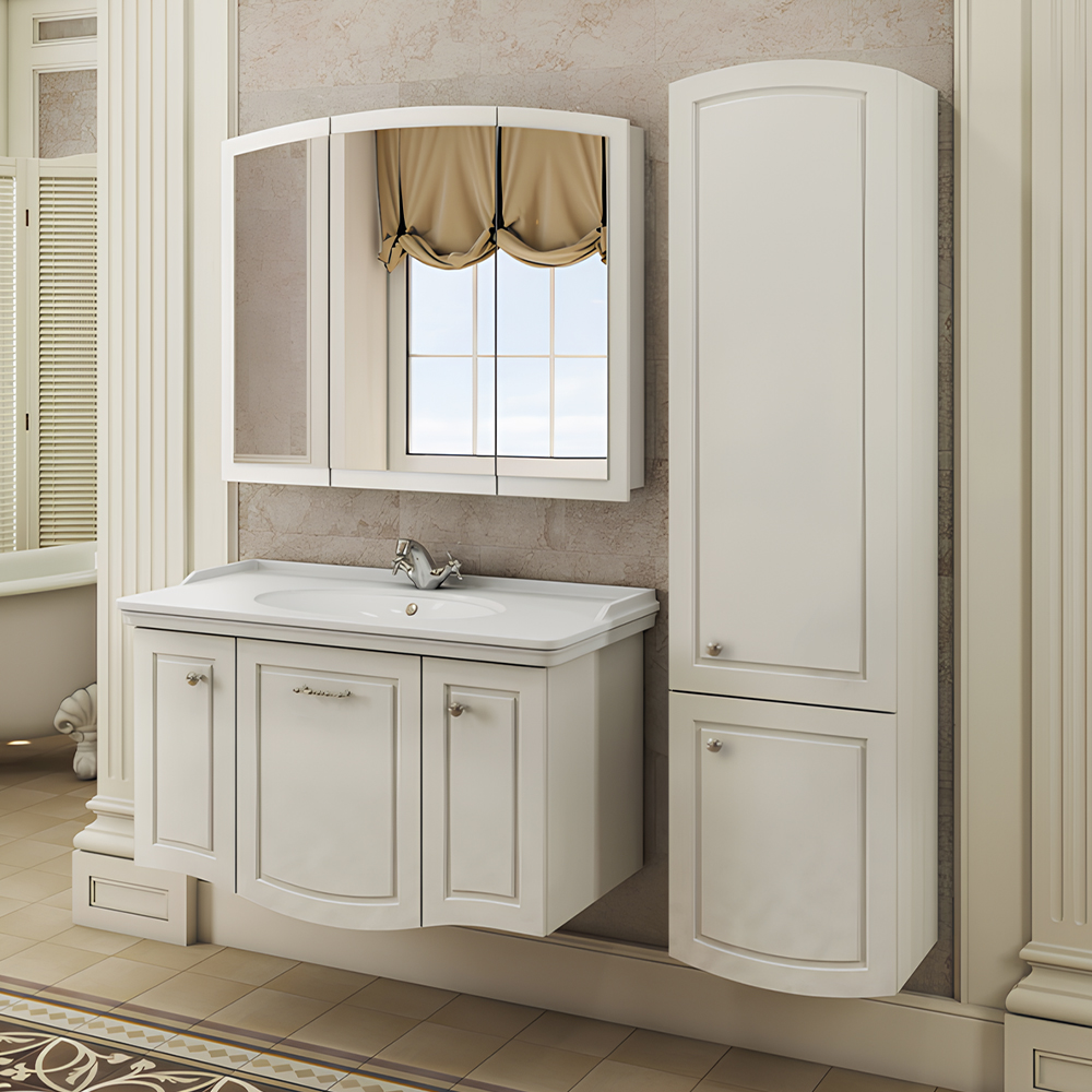 Тумба с раковиной Comforty Палини 100 00004148011CF белая