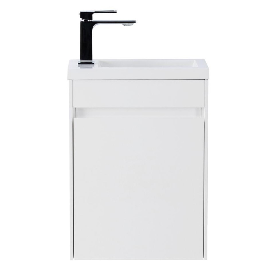 Тумба под раковину BelBagno Pietra Mini 40 R PIETRA MINI-400-1A-SO-BL-R белая глянцевая