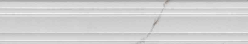 Бордюр Багет Монте Тиберио белый глянцевый обрезной 40x7,3x2,7, 1, шт