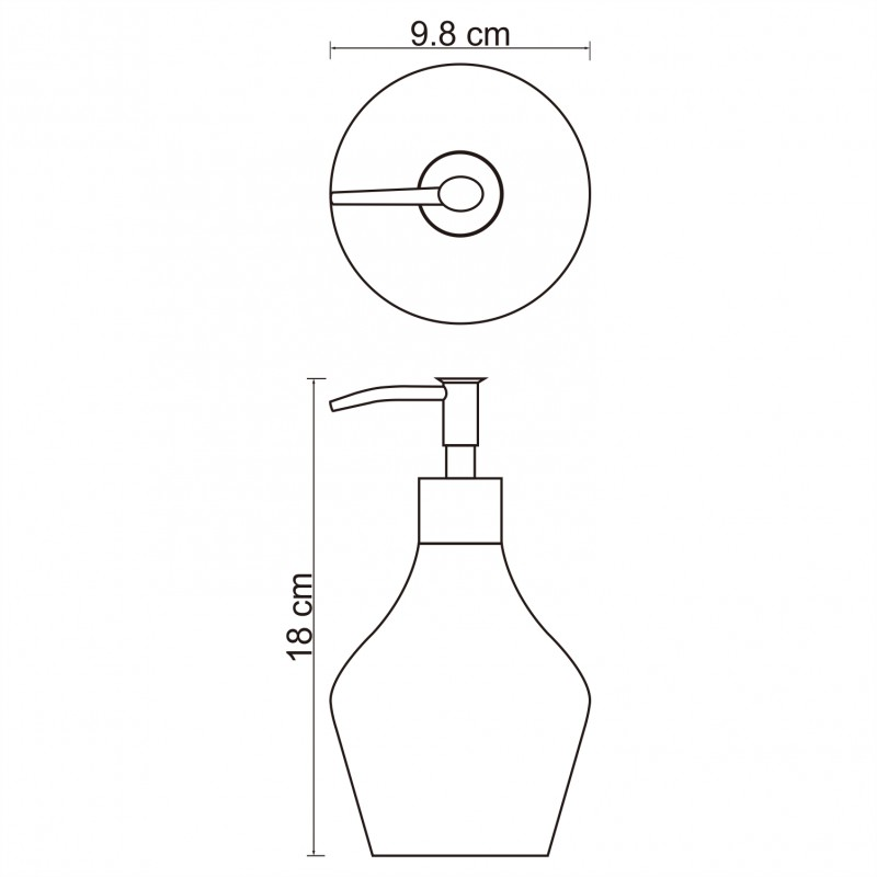 Дозатор Wasserkraft Dinkel K-4699 белый / хром